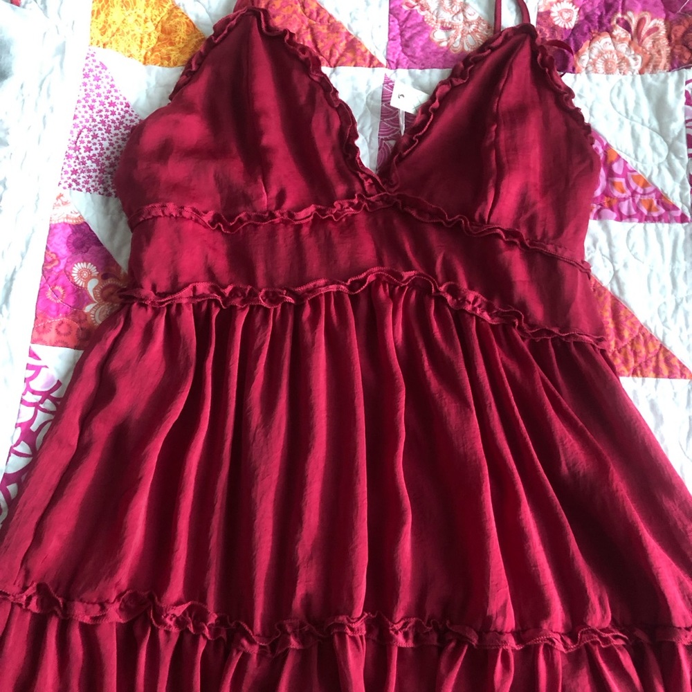 Wine Red Dress